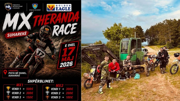Theranda Motocross organizon garën “MX Theranda Race 2026” në Suharekë
